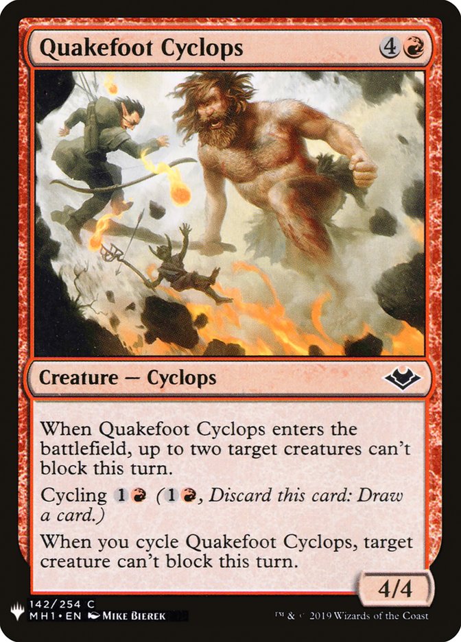Quakefoot Cyclops [Mystery Booster] | Game Master's Emporium (The New GME)