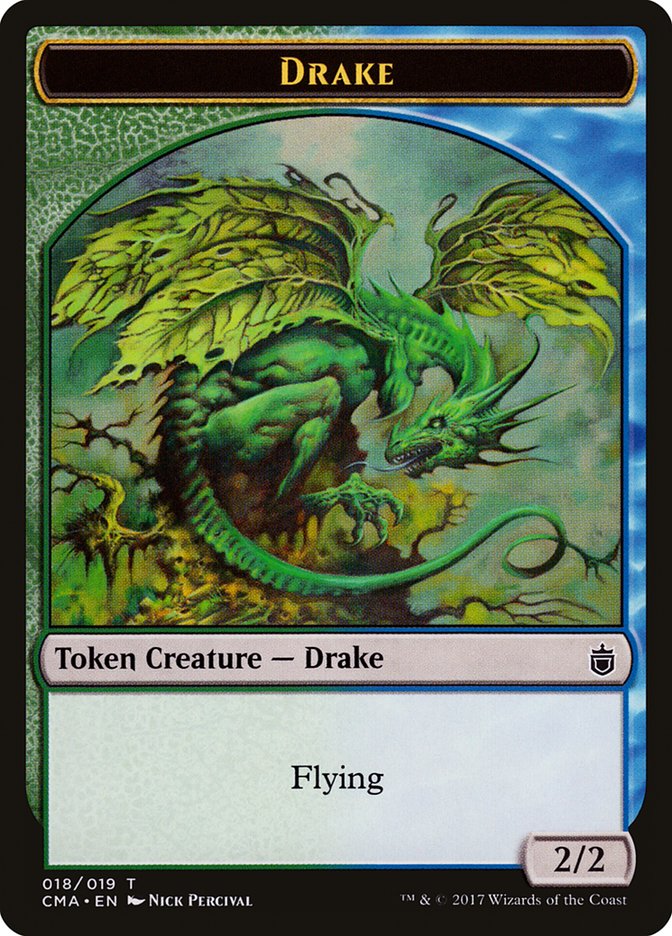Drake Token [Commander Anthology Tokens] | Game Master's Emporium (The New GME)