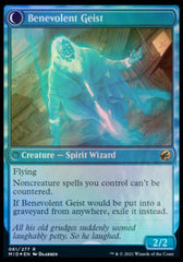 Malevolent Hermit // Benevolent Geist [Innistrad: Midnight Hunt Prerelease Promos] | Game Master's Emporium (The New GME)