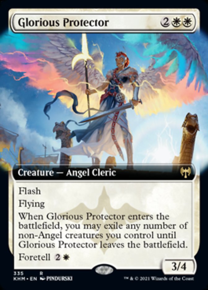 Glorious Protector (Extended Art) [Kaldheim] | Game Master's Emporium (The New GME)