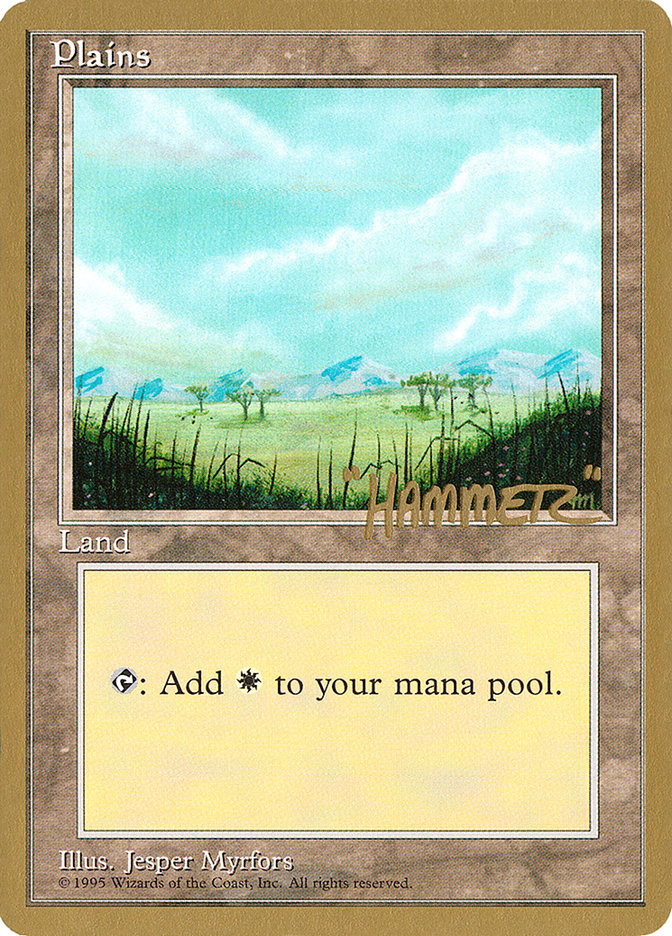 Plains (shr365) (Shawn "Hammer" Regnier) [Pro Tour Collector Set] | Game Master's Emporium (The New GME)