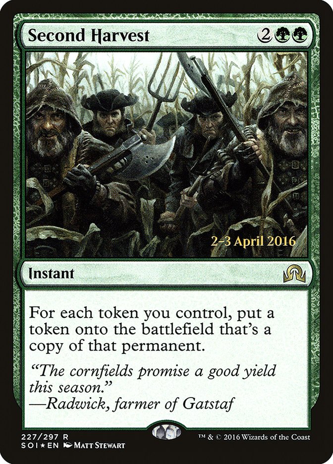 Second Harvest [Shadows over Innistrad Prerelease Promos] | Game Master's Emporium (The New GME)