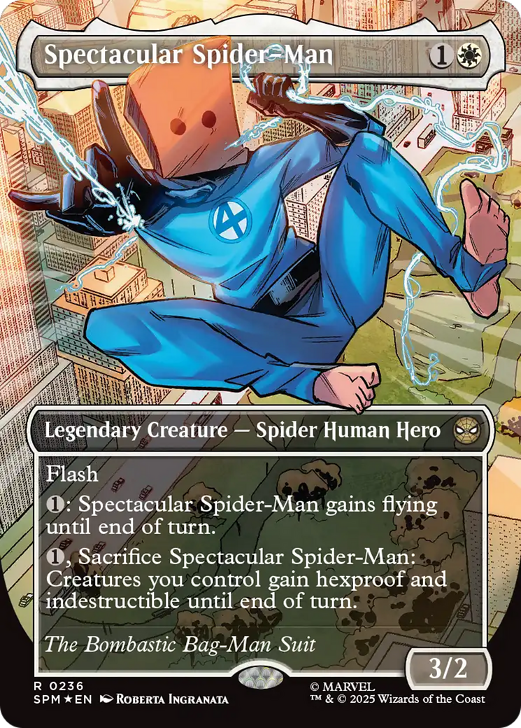 Spectacular Spider-Man (0236) (Borderless) (Textured Foil) [Marvel's Spider-Man] | Game Master's Emporium (The New GME)