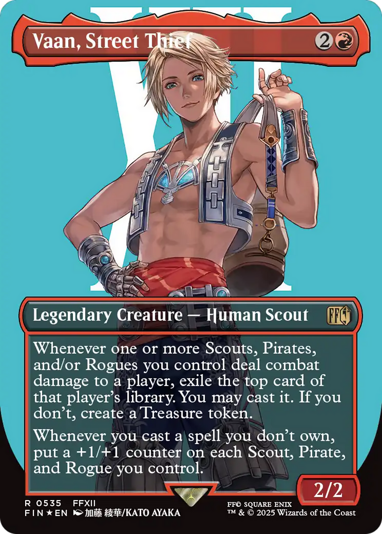 Vaan, Street Thief (Borderless) (Surge Foil) [FINAL FANTASY] | Game Master's Emporium (The New GME)
