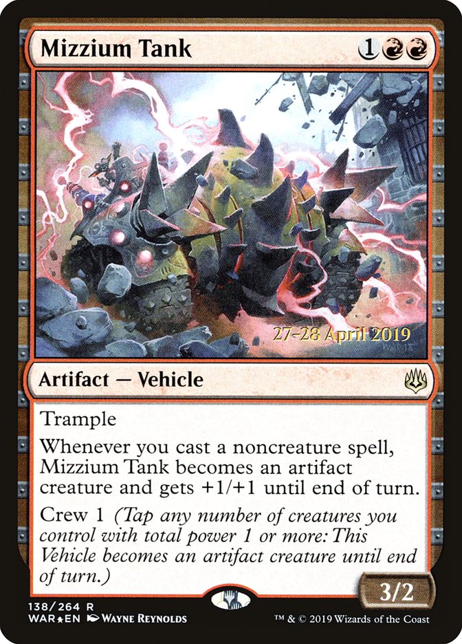 Mizzium Tank [War of the Spark Prerelease Promos] | Game Master's Emporium (The New GME)