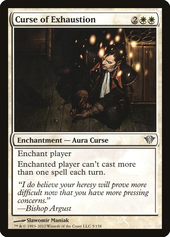 Curse of Exhaustion [Dark Ascension] | Game Master's Emporium (The New GME)