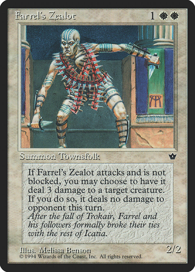 Farrel's Zealot (Melissa A. Benson) [Fallen Empires] | Game Master's Emporium (The New GME)