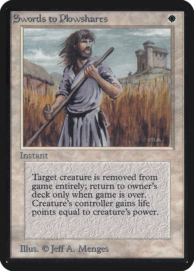 Swords to Plowshares [Alpha Edition] | Game Master's Emporium (The New GME)