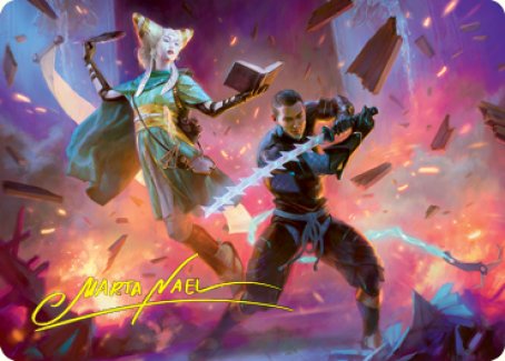 Explosive Entry Art Card (Gold-Stamped Signature) [Kamigawa: Neon Dynasty Art Series] | Game Master's Emporium (The New GME)