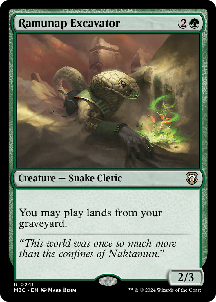 Ramunap Excavator (Ripple Foil) [Modern Horizons 3 Commander] | Game Master's Emporium (The New GME)