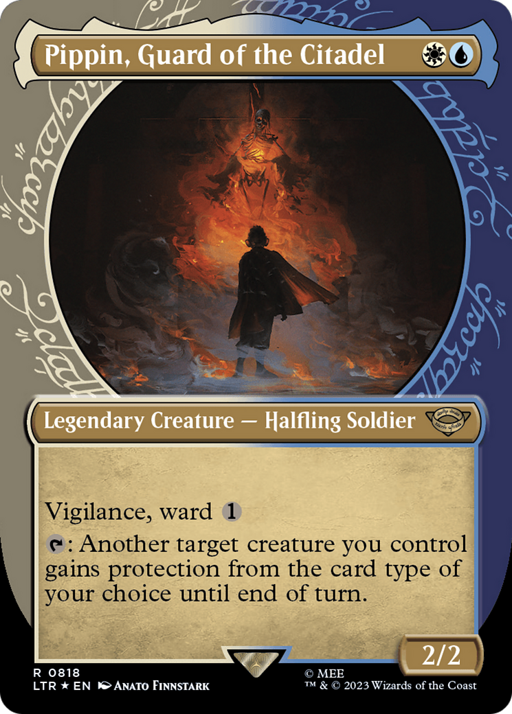 Pippin, Guard of the Citadel (Showcase) (Surge Foil) [The Lord of the Rings: Tales of Middle-Earth] | Game Master's Emporium (The New GME)