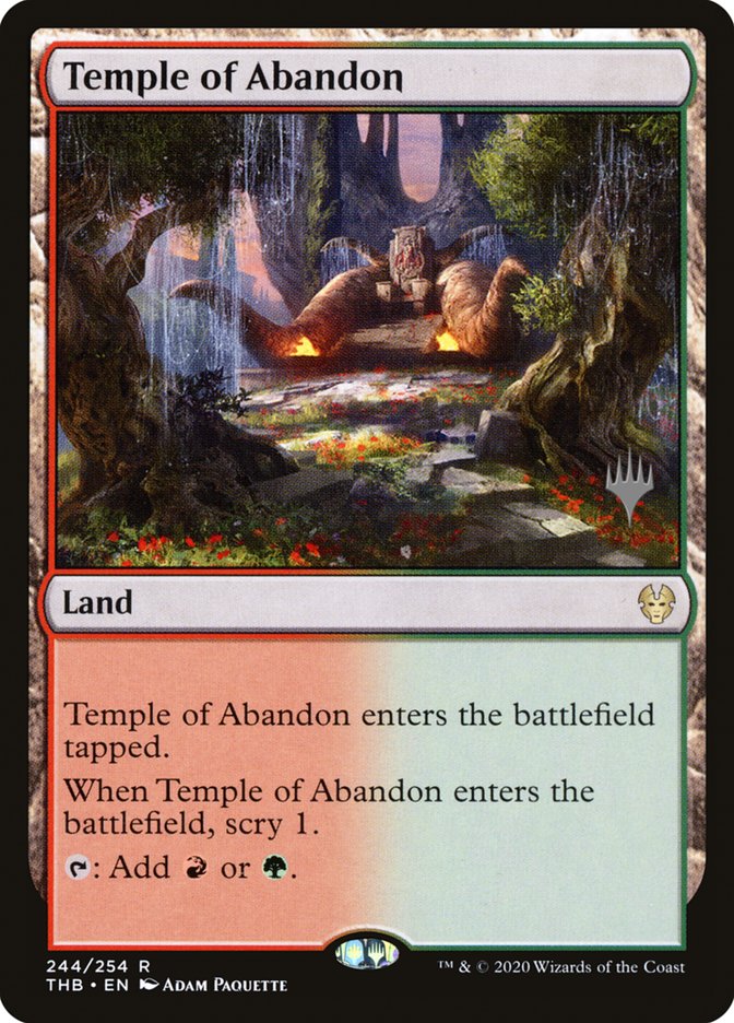 Temple of Abandon (Promo Pack) [Theros Beyond Death Promos] | Game Master's Emporium (The New GME)
