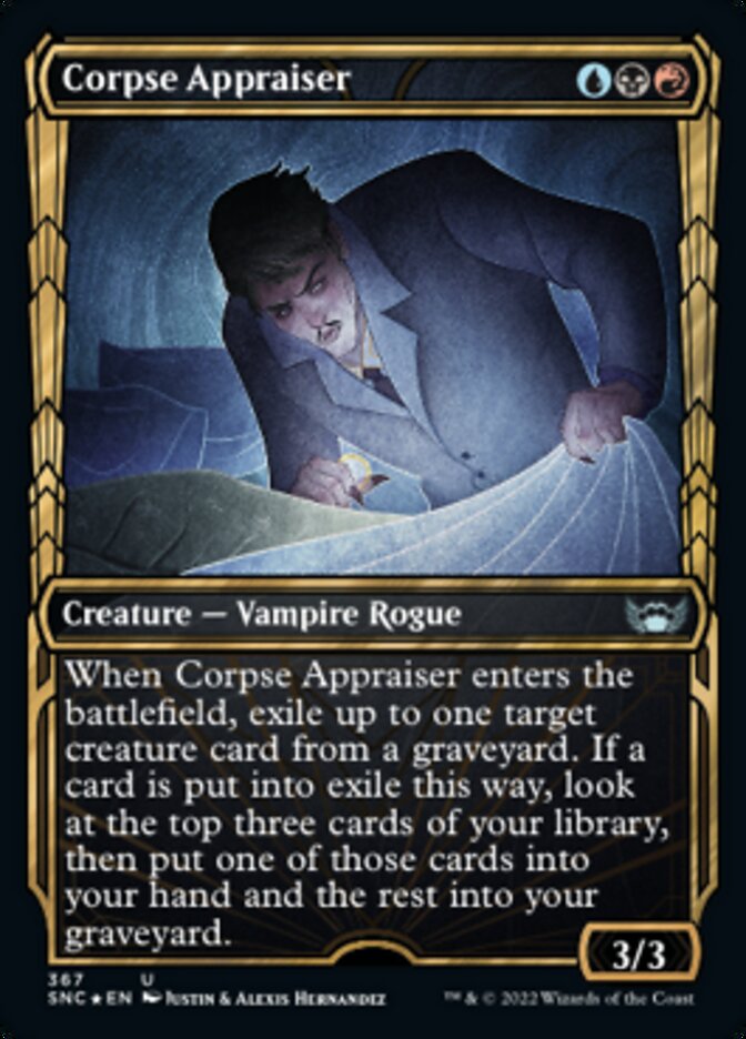 Corpse Appraiser (Showcase Golden Age Gilded Foil) [Streets of New Capenna] | Game Master's Emporium (The New GME)