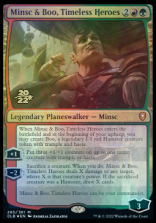 Minsc & Boo, Timeless Heroes [Commander Legends: Battle for Baldur's Gate Prerelease Promos] | Game Master's Emporium (The New GME)