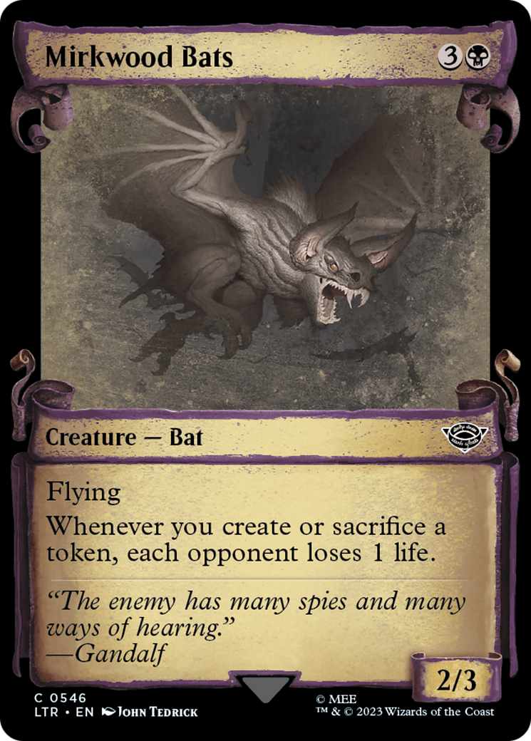 Mirkwood Bats [The Lord of the Rings: Tales of Middle-Earth Showcase Scrolls] | Game Master's Emporium (The New GME)