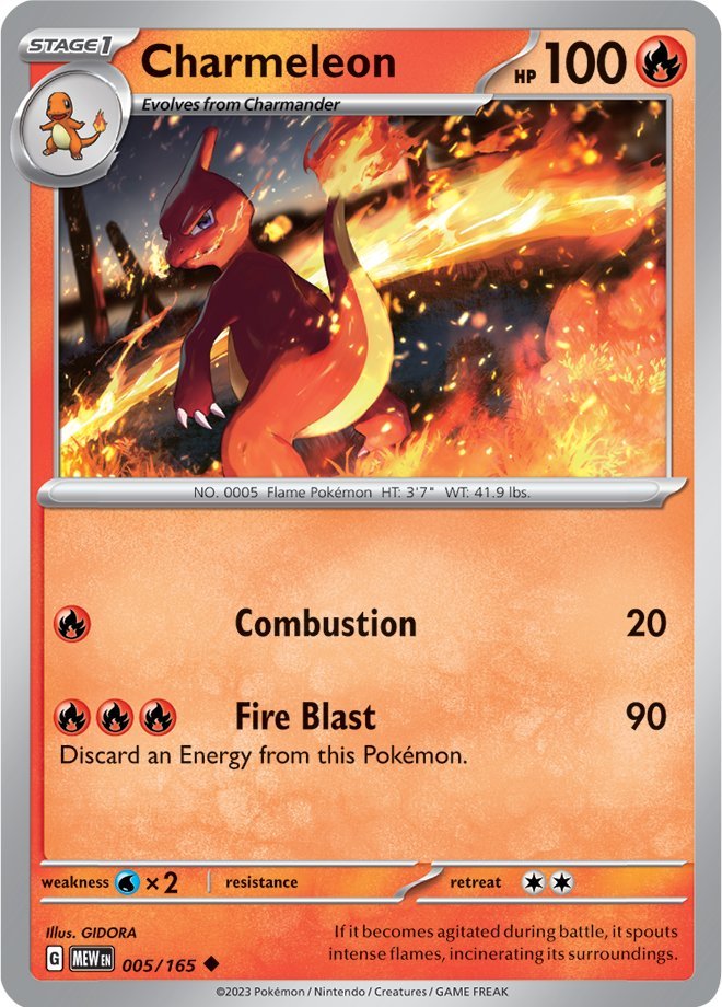 Charmeleon (005/165) [Scarlet & Violet 151] | Game Master's Emporium (The New GME)