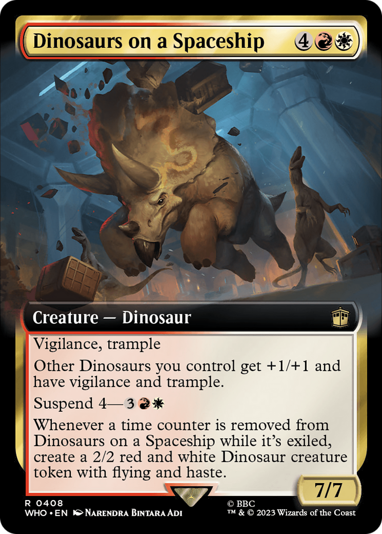Dinosaurs on a Spaceship (Extended Art) [Doctor Who] | Game Master's Emporium (The New GME)