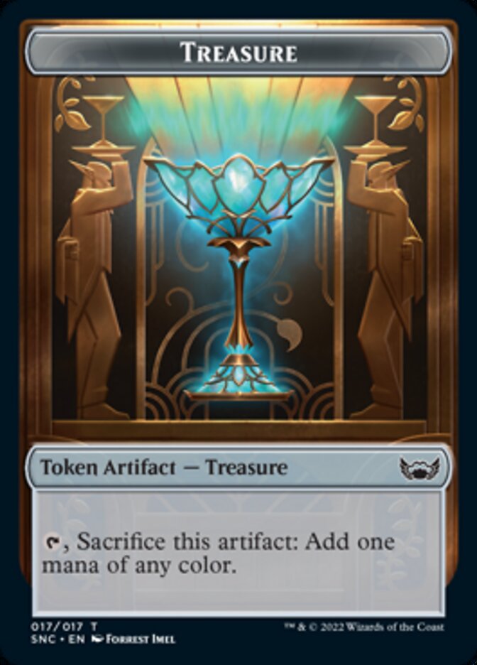 Treasure (017) // Citizen Double-Sided Token [Streets of New Capenna Tokens] | Game Master's Emporium (The New GME)