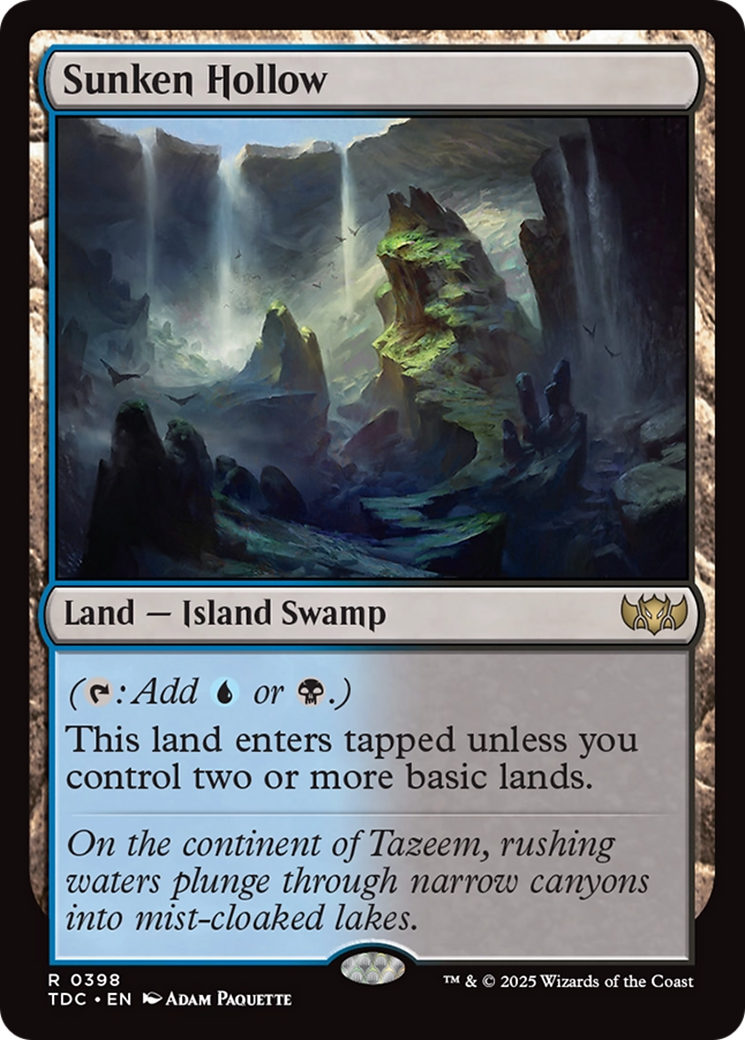 Sunken Hollow [Tarkir: Dragonstorm Commander] | Game Master's Emporium (The New GME)