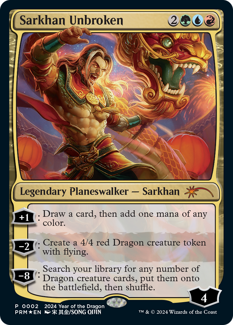 Sarkhan Unbroken (Year of the Dragon 2024) [Standard Showdown Promos] | Game Master's Emporium (The New GME)