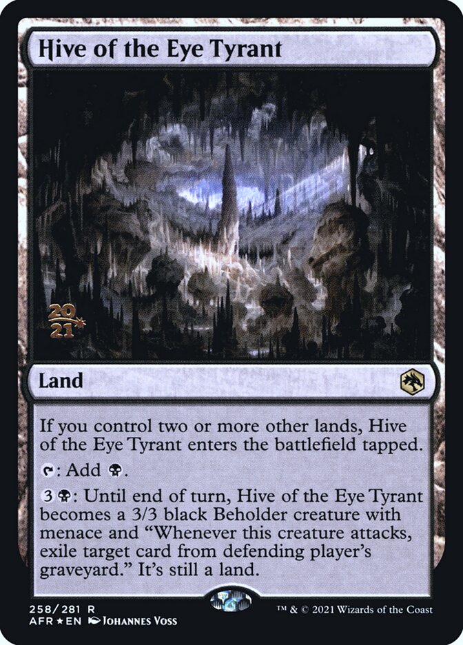 Hive of the Eye Tyrant [Dungeons & Dragons: Adventures in the Forgotten Realms Prerelease Promos] | Game Master's Emporium (The New GME)