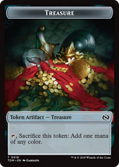 Zombie Druid // Treasure Double-Sided Token [Tarkir: Dragonstorm Tokens] | Game Master's Emporium (The New GME)