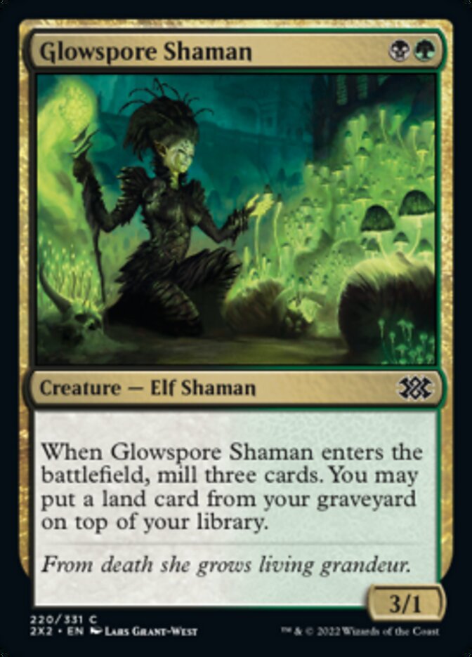 Glowspore Shaman [Double Masters 2022] | Game Master's Emporium (The New GME)