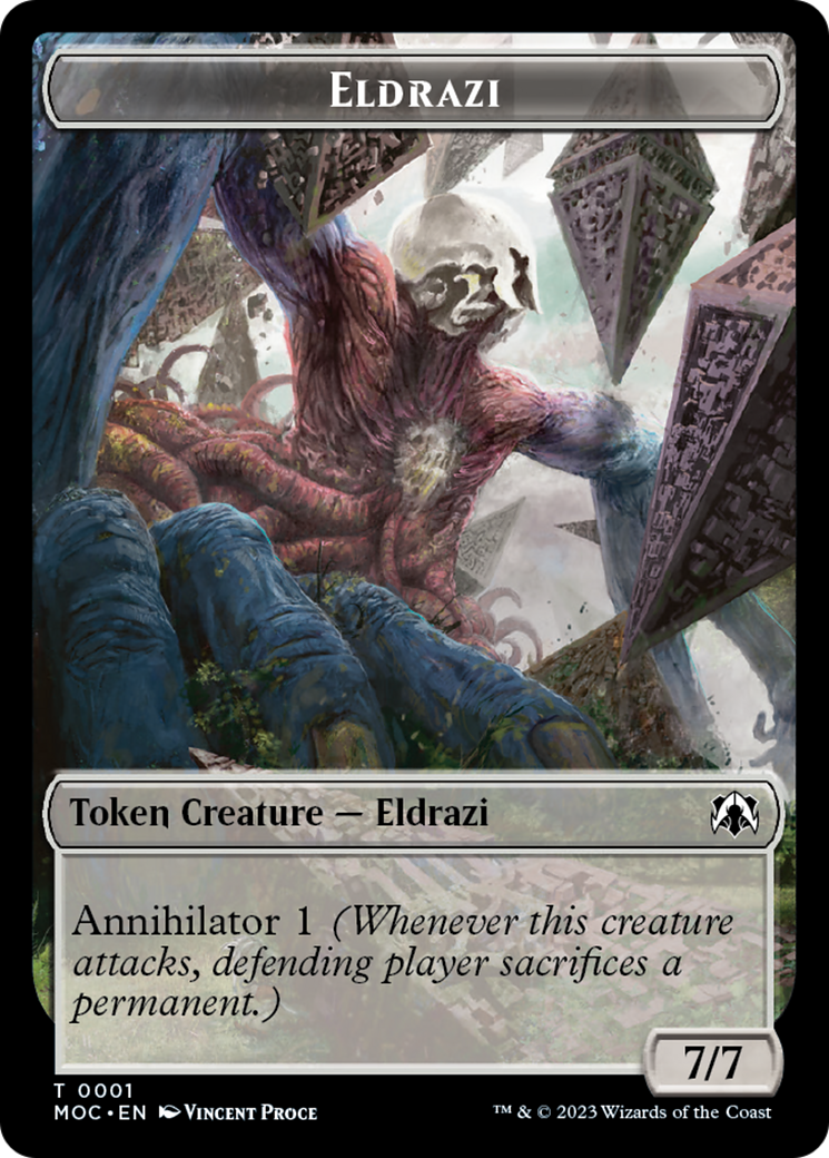 Goblin // Eldrazi Double-Sided Token [March of the Machine Commander Tokens] | Game Master's Emporium (The New GME)