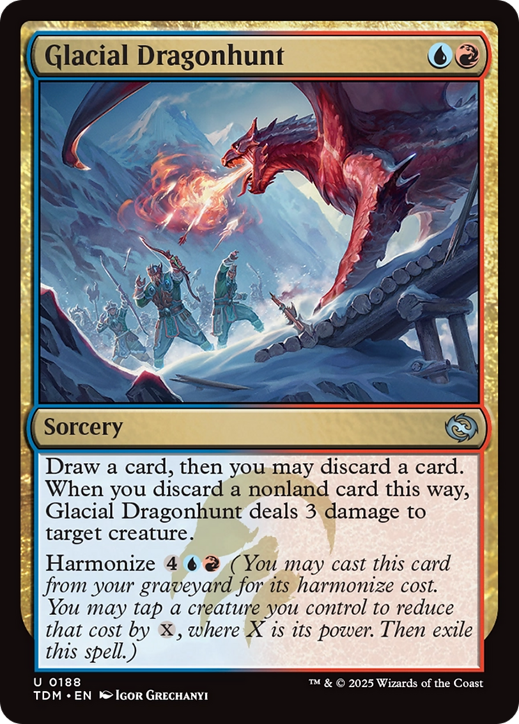 Glacial Dragonhunt [Tarkir: Dragonstorm] | Game Master's Emporium (The New GME)
