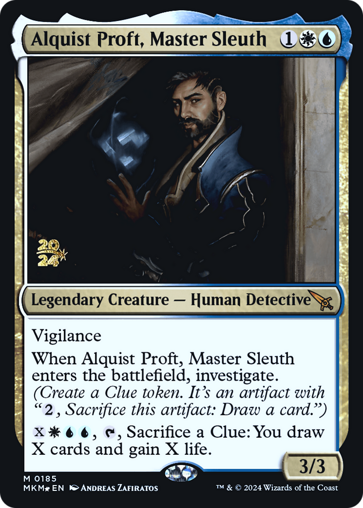 Alquist Proft, Master Sleuth [Murders at Karlov Manor Prerelease Promos] | Game Master's Emporium (The New GME)