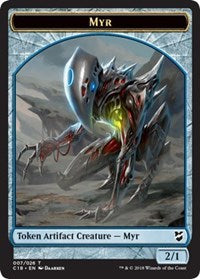 Myr (007) // Construct (020) Double-Sided Token [Commander 2018 Tokens] | Game Master's Emporium (The New GME)
