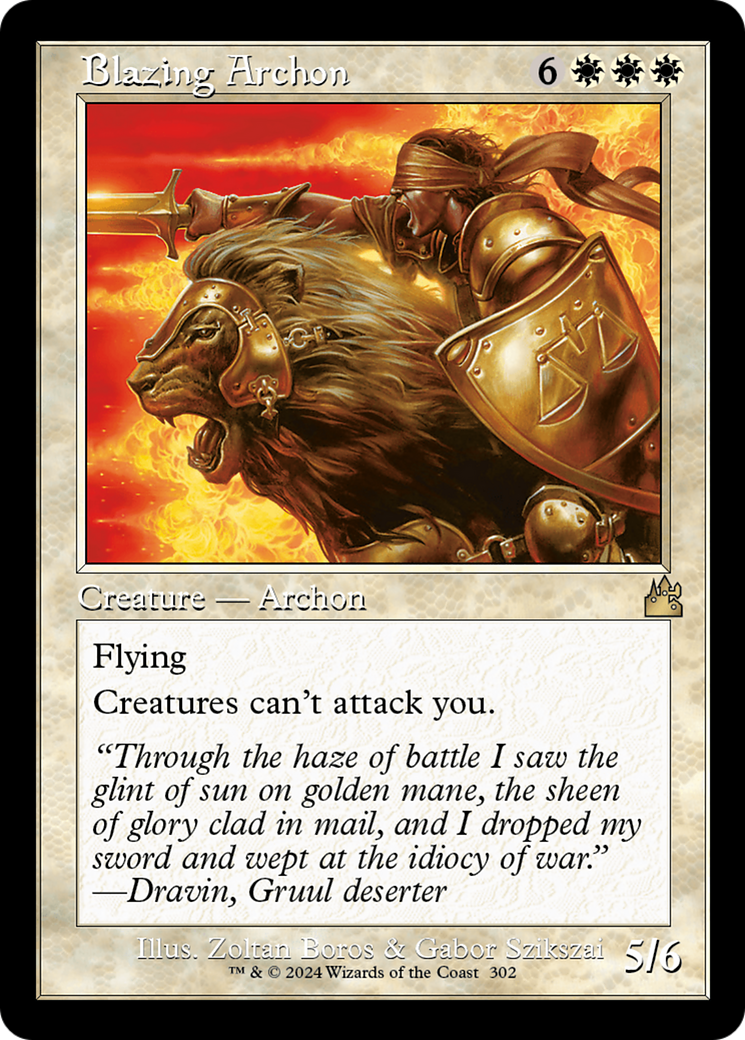 Blazing Archon (Retro Frame) [Ravnica Remastered] | Game Master's Emporium (The New GME)