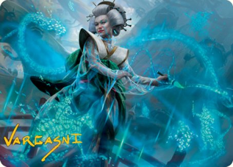 Bearer of Memory Art Card (Gold-Stamped Signature) [Kamigawa: Neon Dynasty Art Series] | Game Master's Emporium (The New GME)