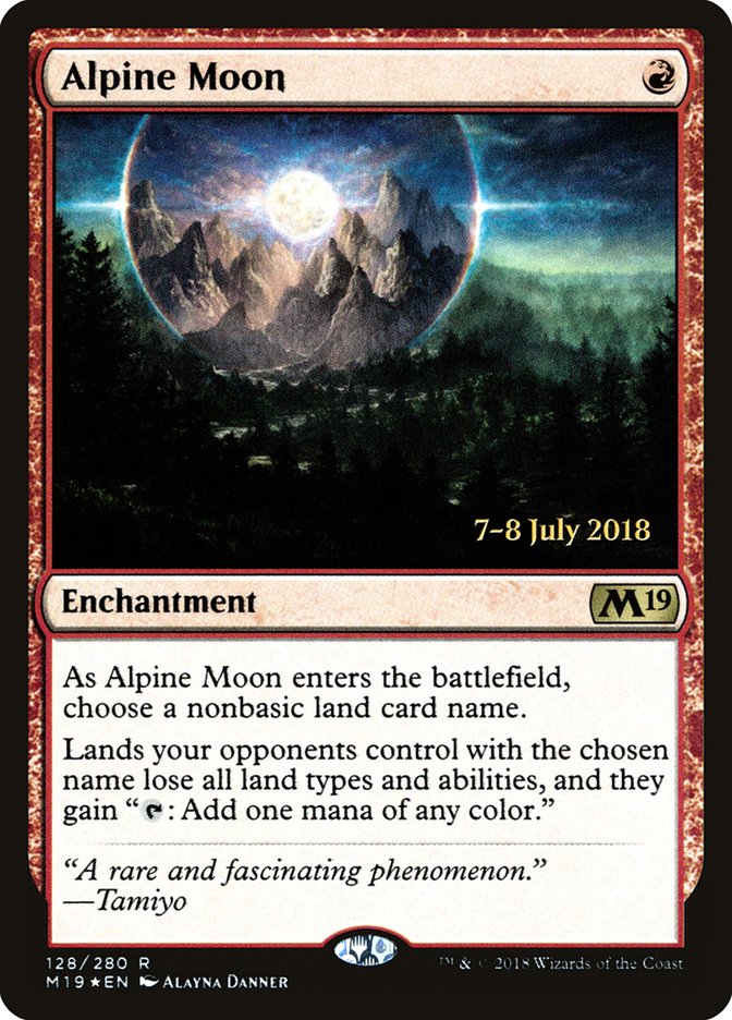 Alpine Moon [Core Set 2019 Prerelease Promos] | Game Master's Emporium (The New GME)