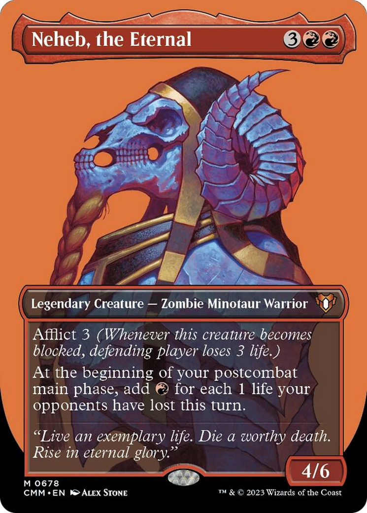 Neheb, the Eternal (Borderless Profile) [Commander Masters] | Game Master's Emporium (The New GME)