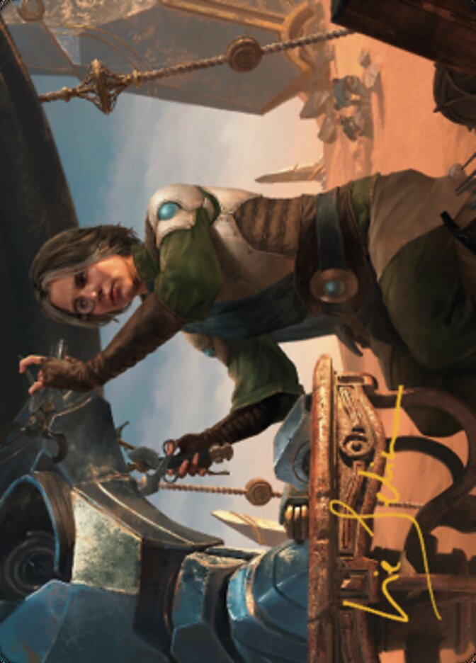 Tocasia, Dig Site Mentor Art Card (Gold-Stamped Signature) [The Brothers' War Art Series] | Game Master's Emporium (The New GME)