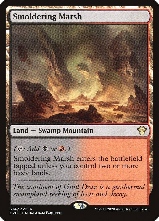 Smoldering Marsh [Commander 2020] | Game Master's Emporium (The New GME)