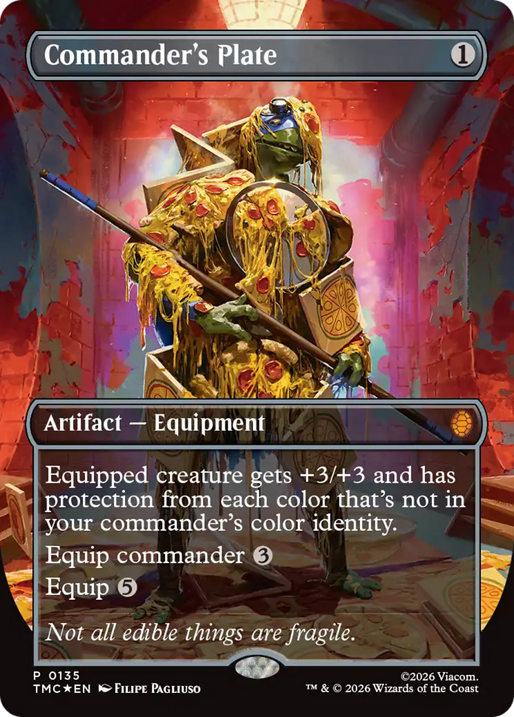 Commander's Plate (Borderless) [Teenage Mutant Ninja Turtles Commander] | Game Master's Emporium (The New GME)