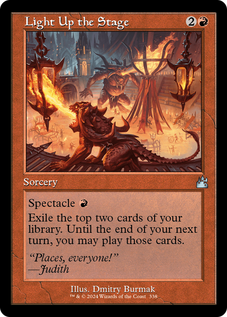 Light Up the Stage (Retro Frame) [Ravnica Remastered] | Game Master's Emporium (The New GME)