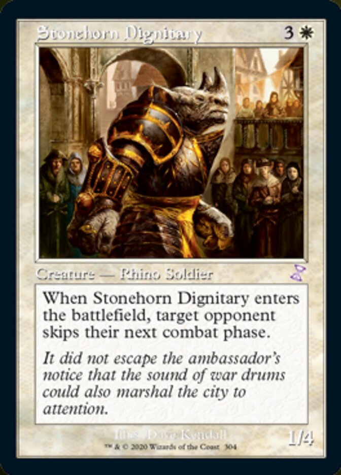 Stonehorn Dignitary (Timeshifted) [Time Spiral Remastered] | Game Master's Emporium (The New GME)