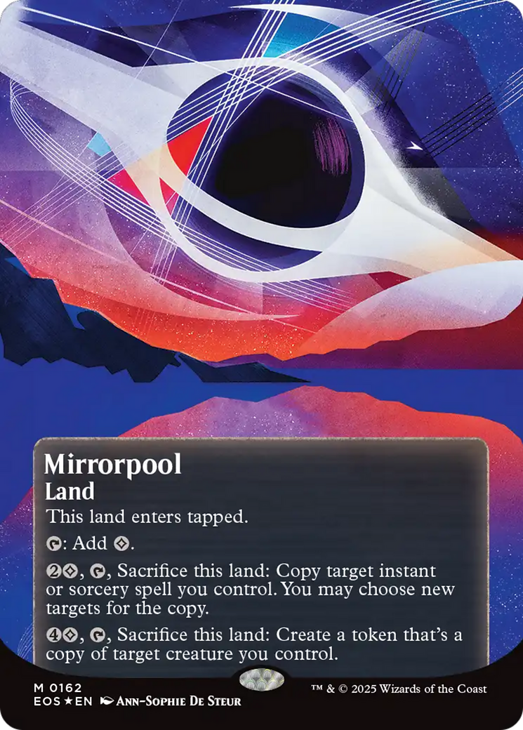 Mirrorpool (0162) (Borderless) (Galaxy Foil) [Edge of Eternities: Stellar Sights] | Game Master's Emporium (The New GME)