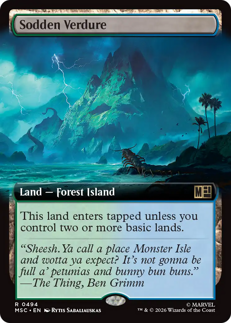 Sodden Verdure (Extended Art) [Marvel Super Heroes Commander] | Game Master's Emporium (The New GME)