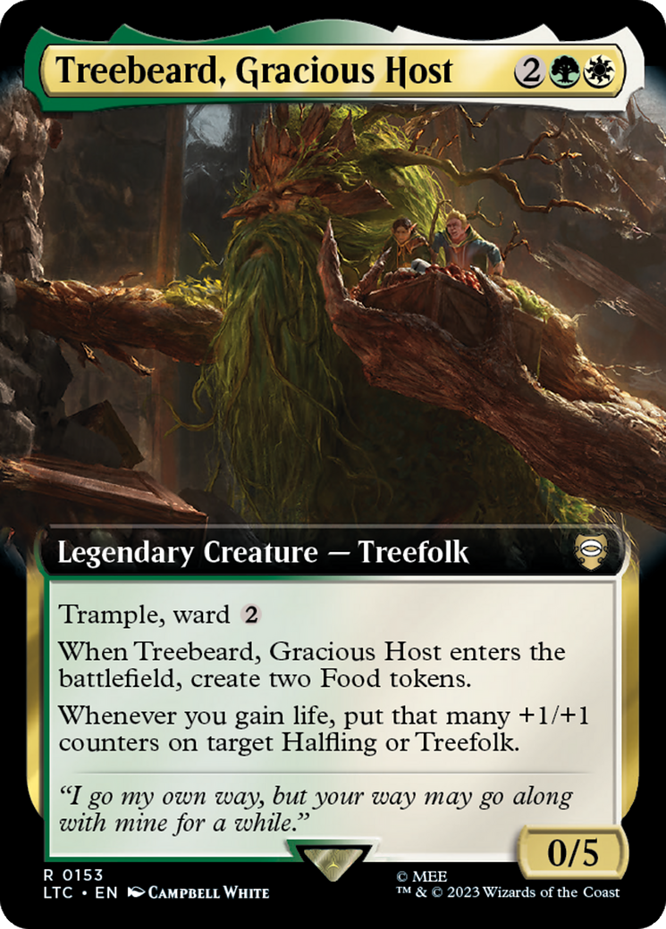 Treebeard, Gracious Host (Extended Art) [The Lord of the Rings: Tales of Middle-Earth Commander] | Game Master's Emporium (The New GME)