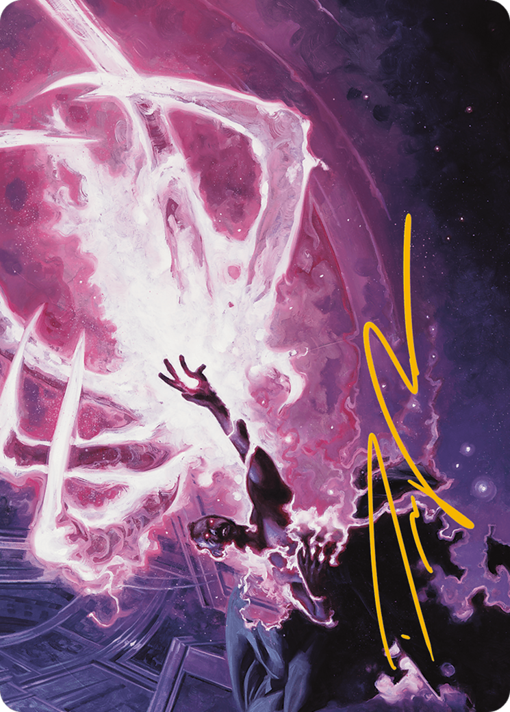 Flare of Malice Art Card (Gold-Stamped Signature) [Modern Horizons 3 Art Series] | Game Master's Emporium (The New GME)