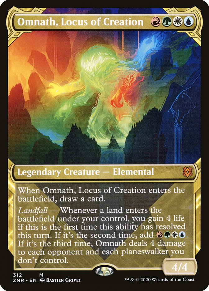 Omnath, Locus of Creation (Showcase) [Zendikar Rising] | Game Master's Emporium (The New GME)