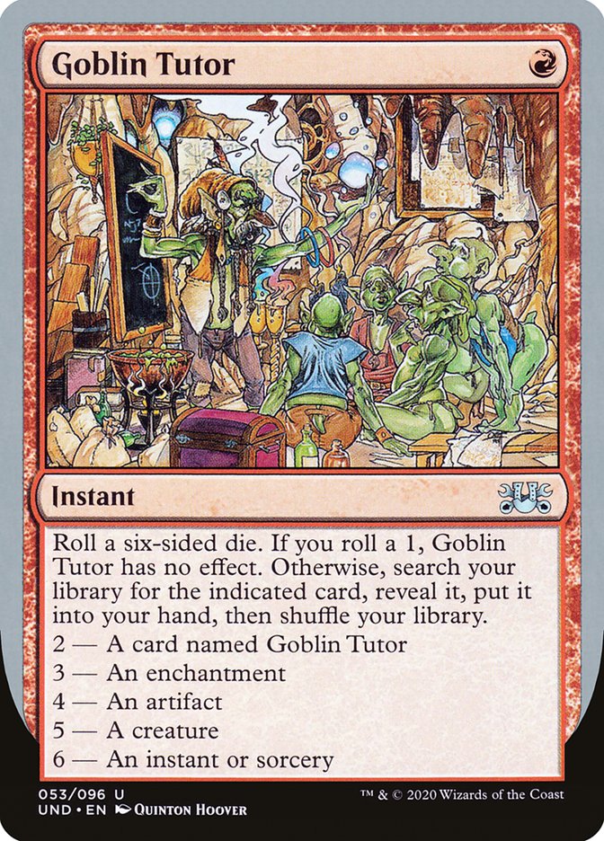 Goblin Tutor [Unsanctioned] | Game Master's Emporium (The New GME)