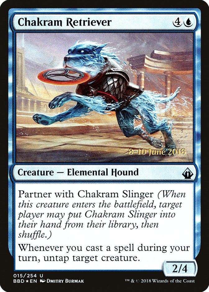 Chakram Retriever (Prerelease) [Battlebond Prerelease Promos] | Game Master's Emporium (The New GME)