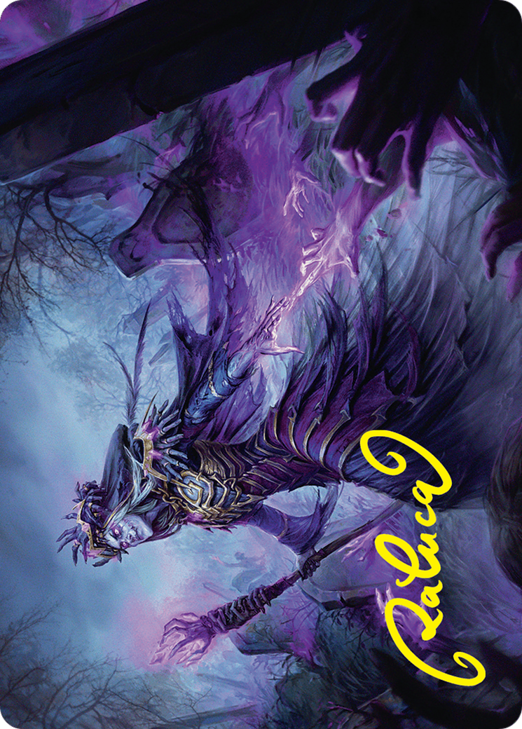 Zul Ashur, Lich Lord Art Card (10/54) (Gold-Stamped Signature) [Foundations Art Series] | Game Master's Emporium (The New GME)