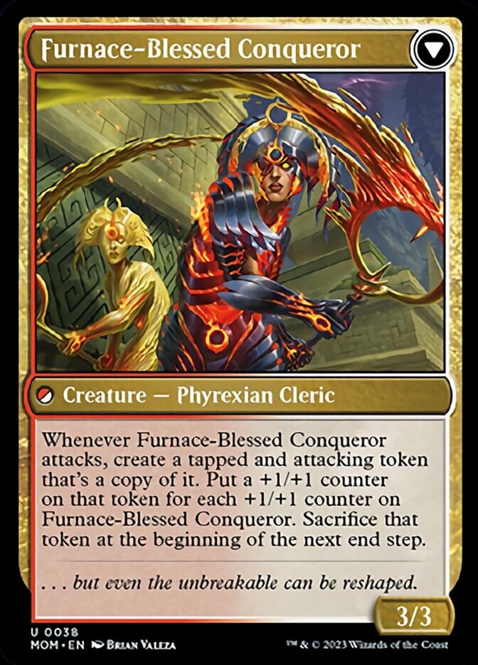 Sun-Blessed Guardian // Furnace-Blessed Conqueror [March of the Machine] | Game Master's Emporium (The New GME)