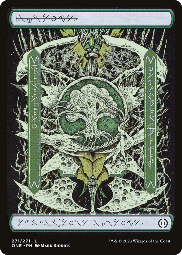 Forest (271) (Phyrexian) [Phyrexia: All Will Be One] | Game Master's Emporium (The New GME)